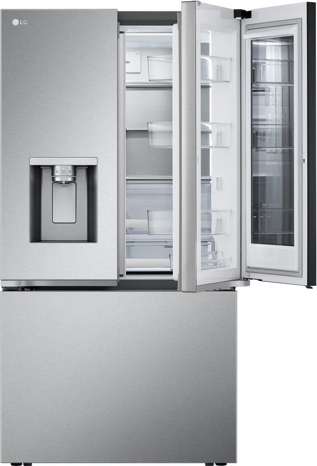 LG 25.5 Cu. Ft. PrintProof™ Stainless Steel Counter Depth French Door Refrigerator-3