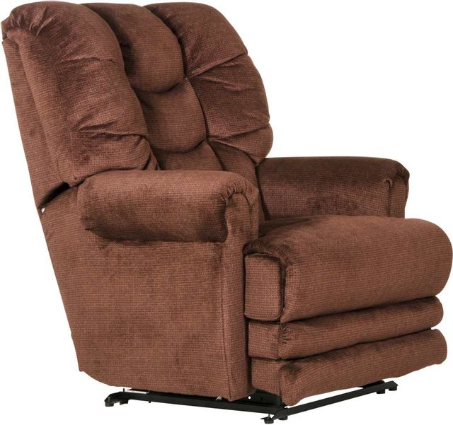 Catnapper® Malone Merlot Power Lay Flat Recliner with Extended Ottoman-1