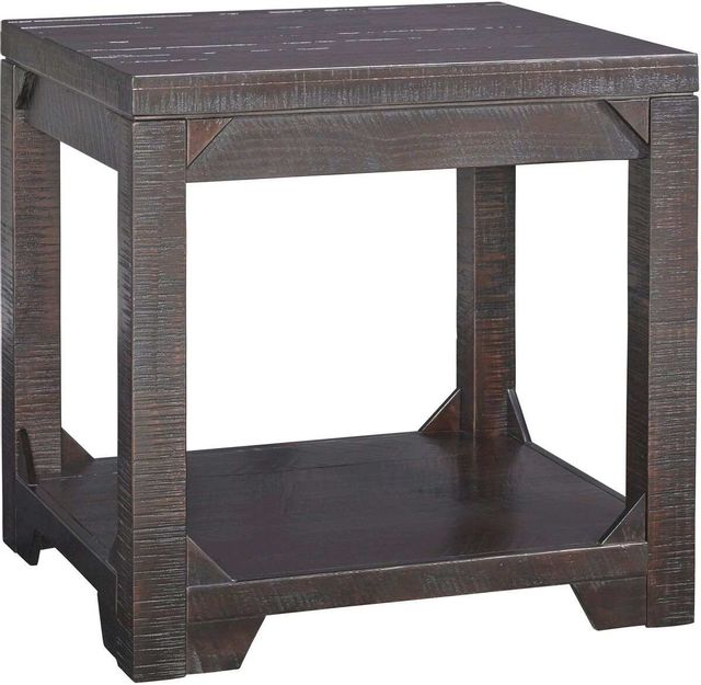 Signature Design by Ashley® Rogness 2-Piece Rustic Brown Living Room Table Set 2