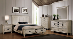 Coaster® Franco 5-Piece White Queen Storage Bedroom Set Antique 