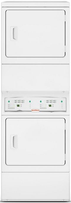 Speed Queen® Commercial 7.0 Cu. Ft. Dryer, 7.0 Cu. Ft. Dryer White Stack Laundry