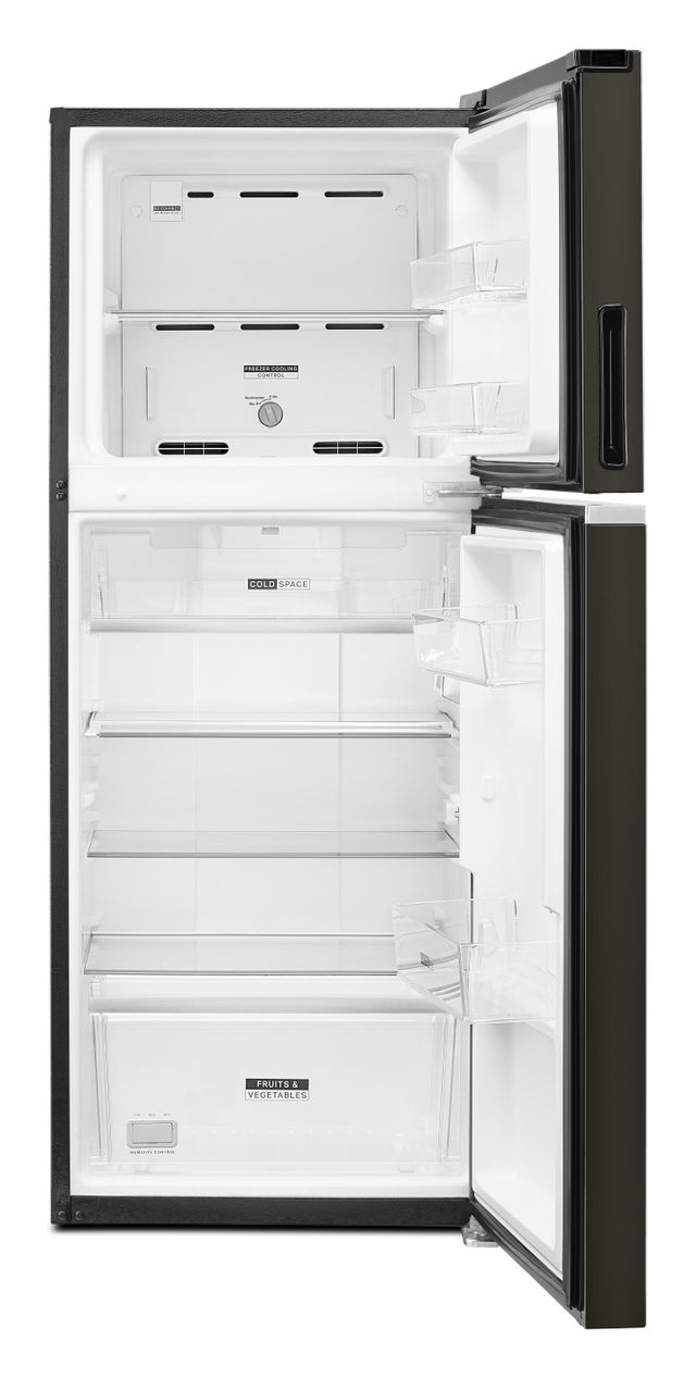 Réfrigérateur à congélateur supérieur de 24 po Whirlpool® de 11,6 pi³ - Acier inoxydable noir 1