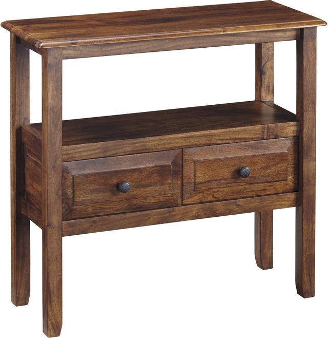 Abbonto Warm Brown Accent Table