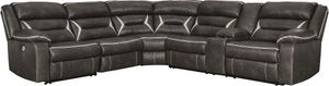 Signature Design by Ashley® Kincord 5-Piece Midnight Power Reclining Sectional