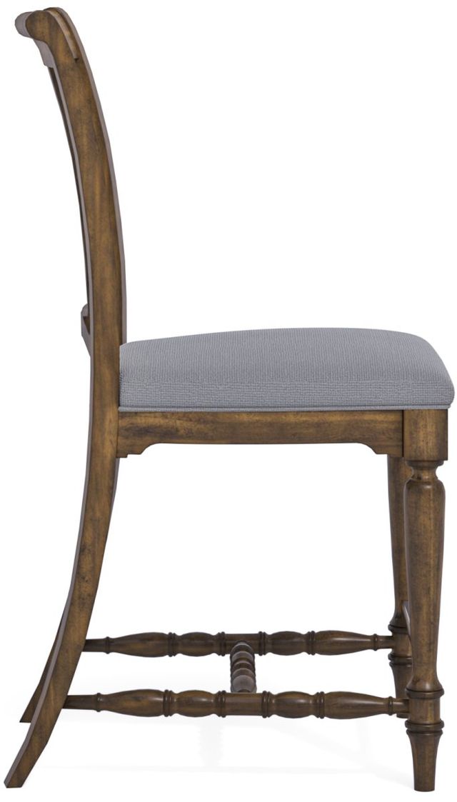 Flexsteel® Plymouth® Distressed Medium Brown Counter Chair 3