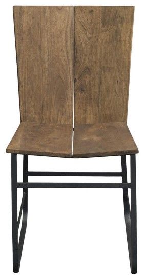 Coast2Coast Home™ 2-Piece Sequoia Light Brown Acacia Dining Chair Set 1