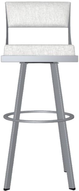 Amisco Customizable Fame Upholstered Swivel Spectator Stool Colders Milwaukee Area