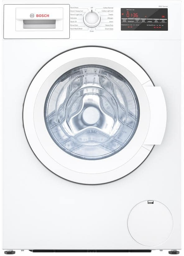 Bosch 300 Series 2.2 Cu. Ft. White Front Load Washer Universal