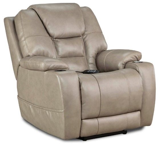 HomeStretch Custom Comfort Light Gray Power Wall-Saver Recliner | Big ...