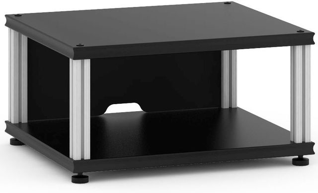 Salamander Designs® Synergy Single 10 AV Cabinet-Black/Aluminum