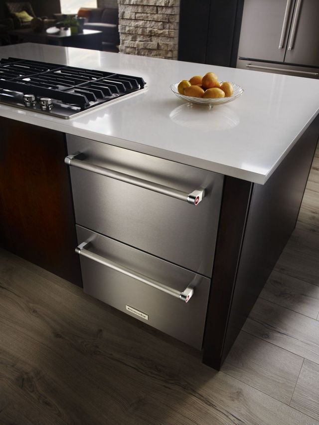 KitchenAid® 4.7 Cu. Ft. Stainless Steel Refrigerator Drawers 3