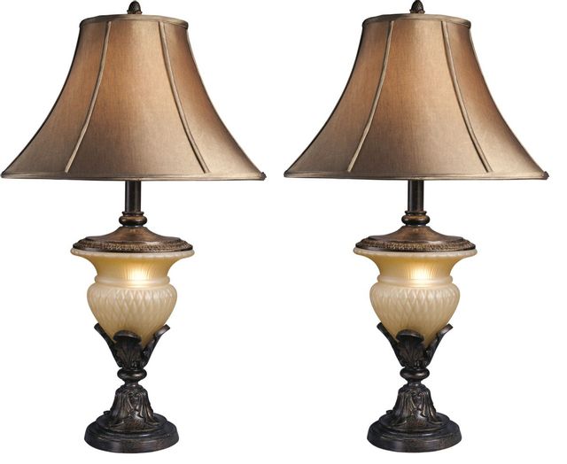 Signature Design by Ashley® Danielle Set of 2 Bronze Poly Table Lamps