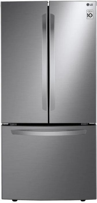 LG 25.1 Cu. Ft. Platinum Silver Steel French Door Refrigerator 0
