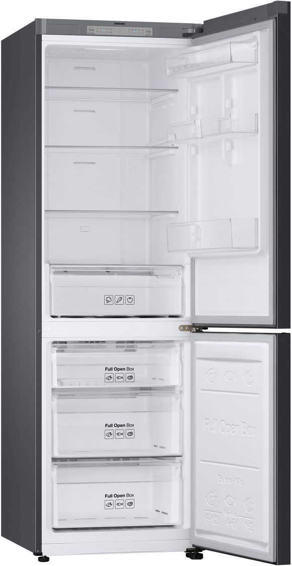 Samsung 12.0 Cu. Ft. Bespoke Grey Glass Bottom Freezer Refrigerator with Customizable Colors and Flexible Design 6