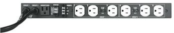Middle Atlantic Products Inc.® 15A 6 Outlet 6-Step Sequencing Dual Circuit Rackmount Power 1