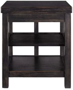 Signature Design by Ashley® Gavelston Rubbed Black Square End Table
