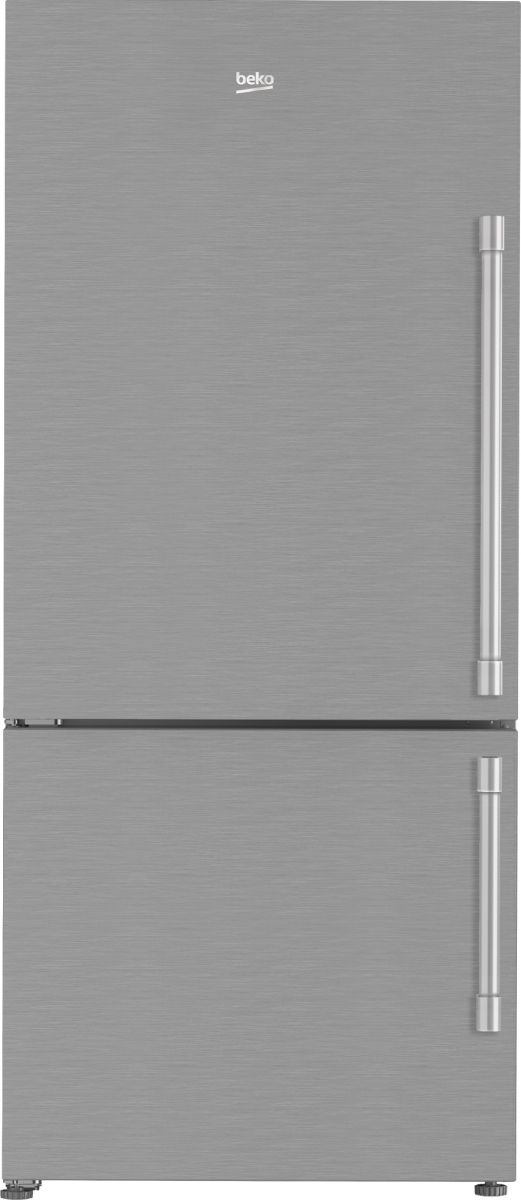 Beko 30 in. 16.1 Cu. Ft. Fingerprint Free Stainless Steel Counter Depth Bottom Freezer Refrigerator-0
