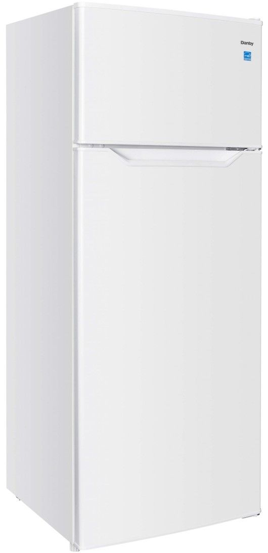 Danby® 7.4 Cu. Ft. Black with Stainless Steel Counter Depth Top Freezer Refrigerator 6