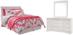 Signature Design by Ashley® Anarasia 3-Piece White Full Sleigh Headboard Bed Set