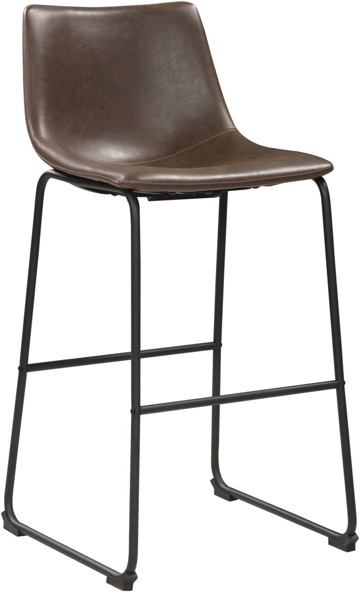 Coaster® Set of 2 Brown And Black Armless Bar Stools
