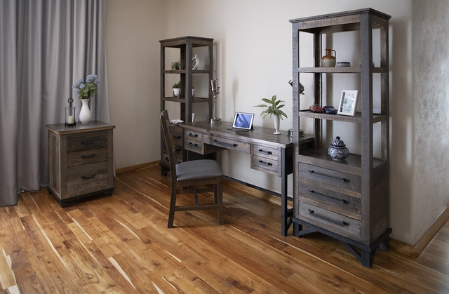 International Furniture Direct Loft Brown Desk-1