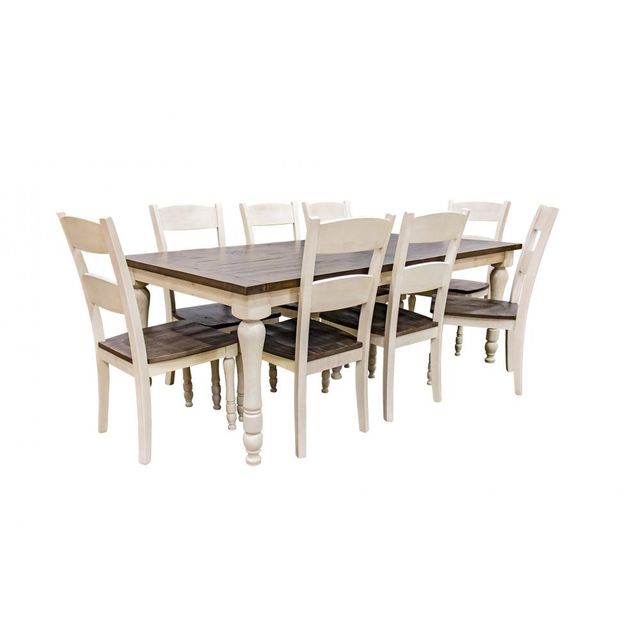 Jofran Madison County Rectangular Dining Table & 8 Chairs-1