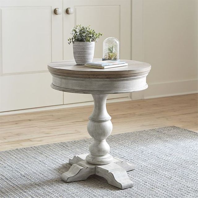 Liberty Furniture Heartland Antique White Side Table 4