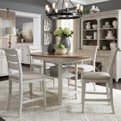 Liberty Furniture Farmhouse Reimagined 5 Piece Two-Tone Gathering Table Set