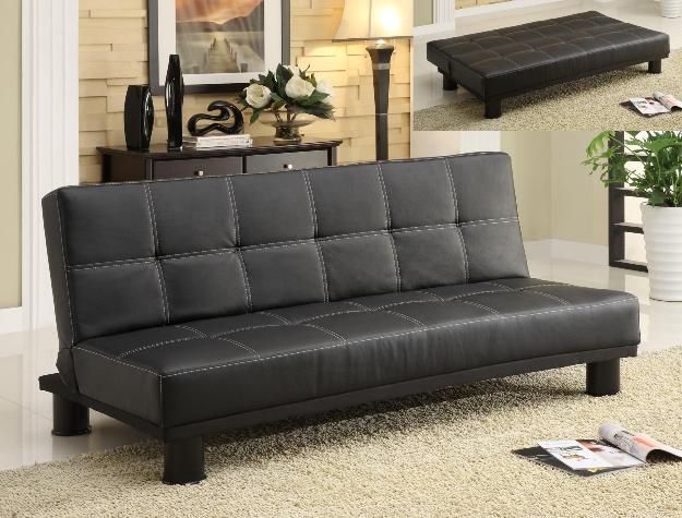 Crown Mark Collin Black Adjustable Sofa-1
