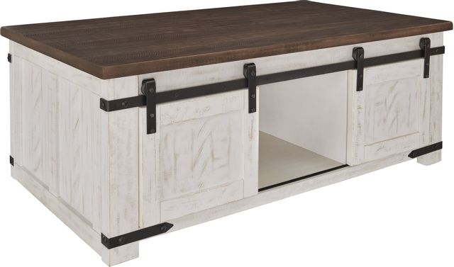 Signature Design by Ashley® Wystfield White/Brown Coffee Table-0