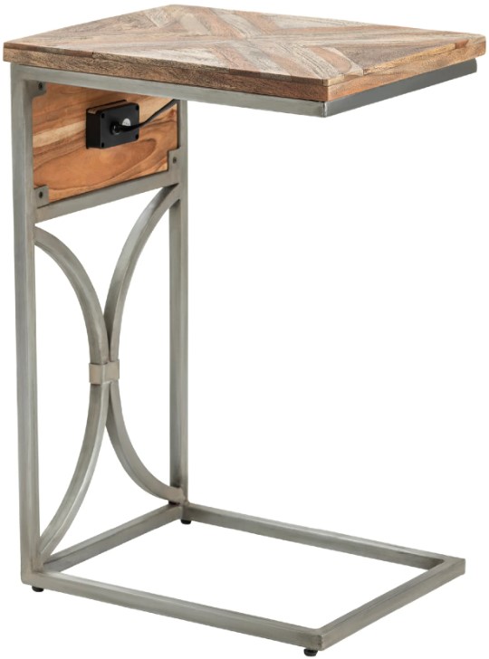Crestview Collection Bengal Manor Brown/Gray C Side Table
