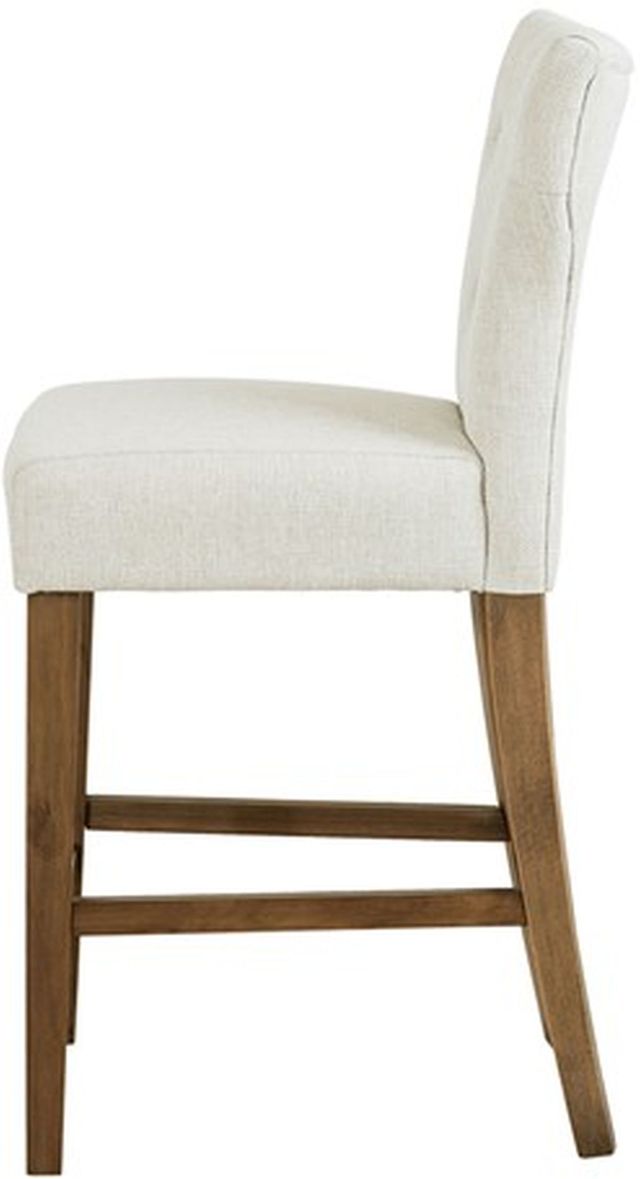 Olliix by Madison Park Cream Avila Tufted Back Counter Height Stool ...