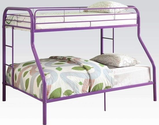 ACME Furniture Tritan Purple Twin/Full Bunk Bed 0