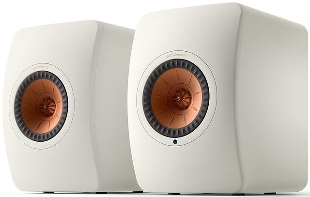 KEF LS50 Wireless II 5.25" Mineral White Powered Stereo Speakers