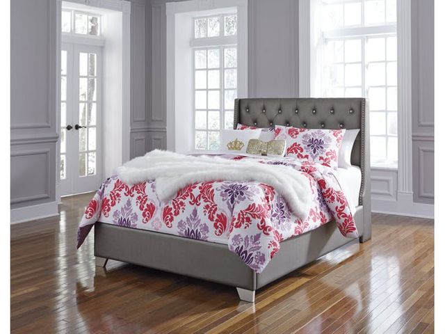 Signature Design by Ashley® Coralayne Gray Full Upholstered Youth Bed-3
