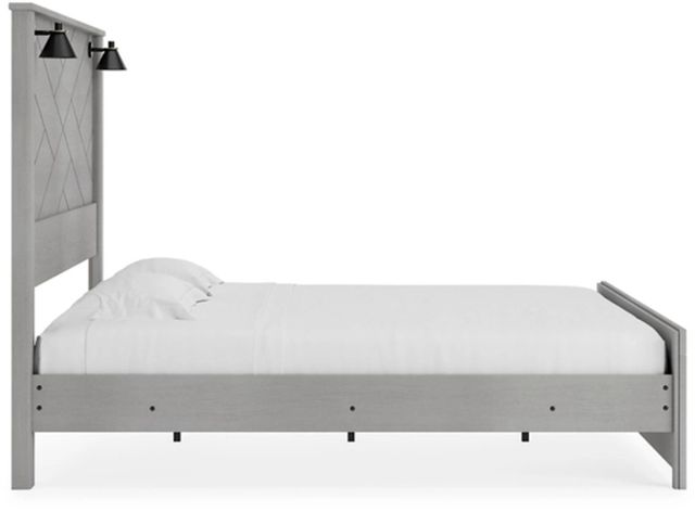 Signature Design by Ashley® Cottonburg Light Gray/White King Panel Bed 4