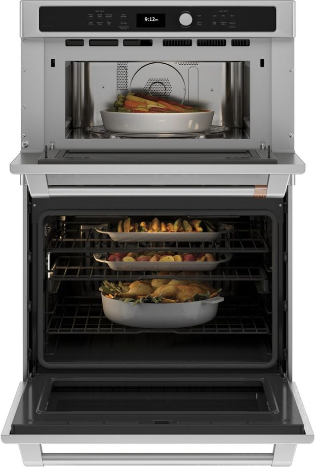 Café™ 30" Stainless Steel Oven/Microwave Combo Electric Wall Oven-2