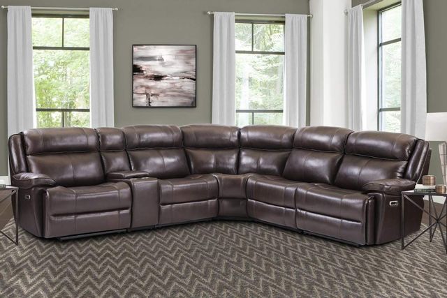 Parker House® Eclipse Florence Brown 6-Piece Sectional Sofa Set 2