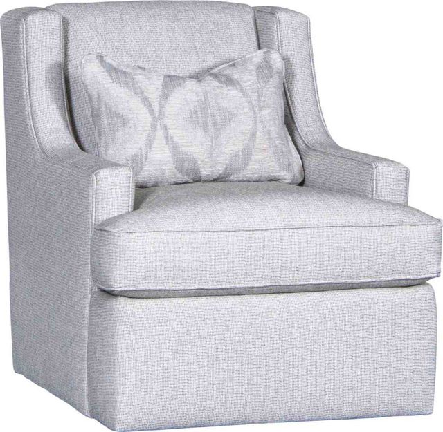 Mayo Customizable Zenith Glass Swivel Chair