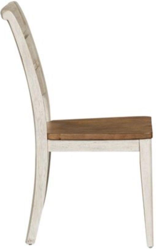 Liberty Farmhouse Reimagined Two-Tone Ladder Back Side Chair 3