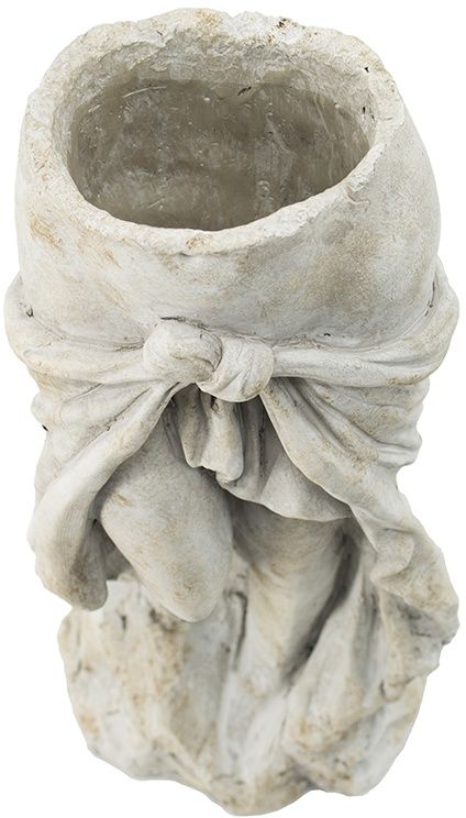 A & B Home Off White 15" Classical Greek Standing Planter-4