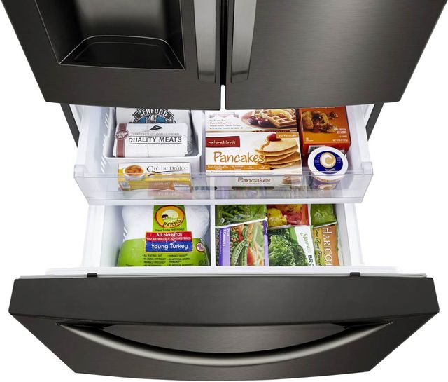 LG 24.5 Cu. Ft. PrintProof™ Black Stainless Steel French Door Refrigerator 5