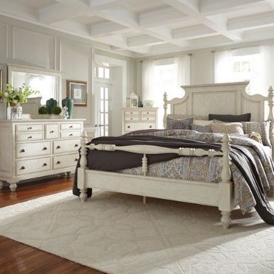 Liberty High Country 4-Piece Antique White Bedroom Set 8
