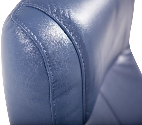 Palliser® Furniture Q05 Quantum Blue Chair and Ottoman 4