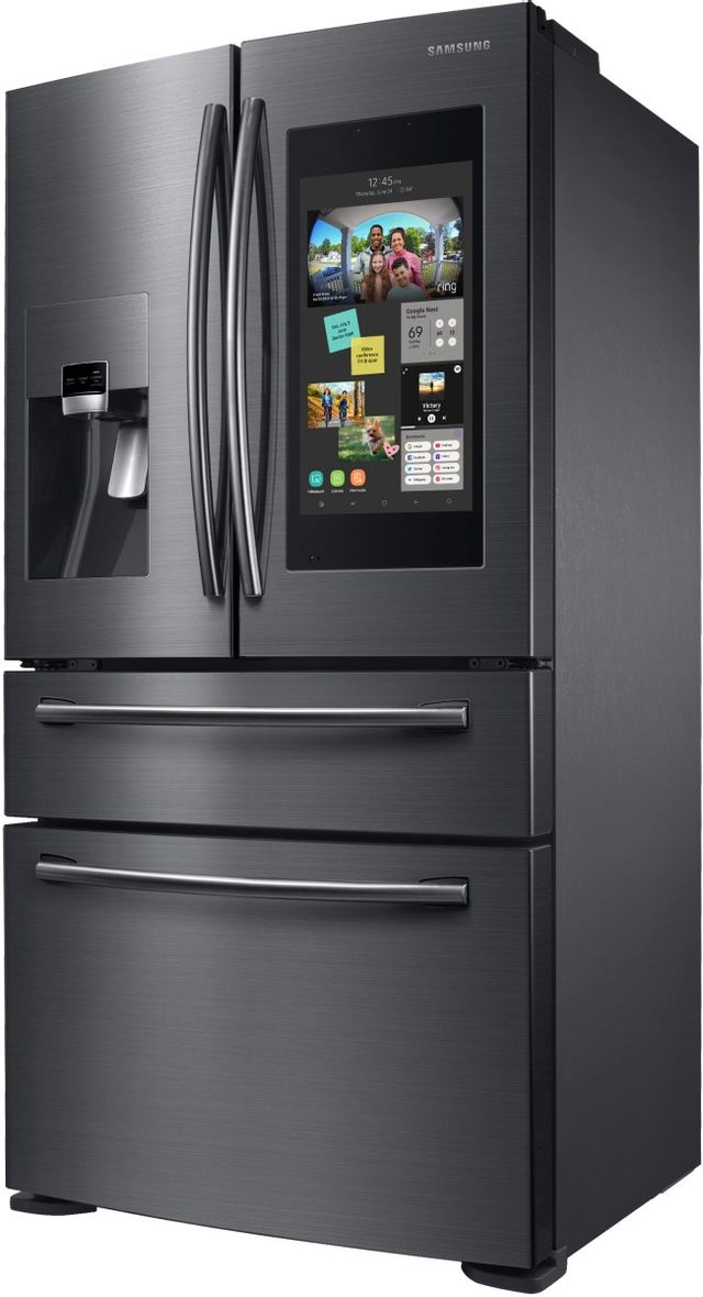 Samsung 22.2 cu. ft. Capacity Counter Depth Refrigerator-Fingerprint Resistant Black Stainless Steel-RF22NPEDBSG 23
