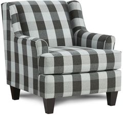 Fusion Furniture Dizzy Iron Block Party Ebony Accent Chair