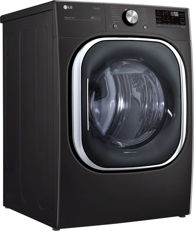 LG Black Steel Front Load Laundry Pair 9