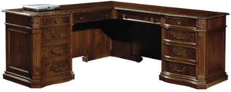 Hekman® Old World Walnut Burl Executive Desk | Livingston, TN