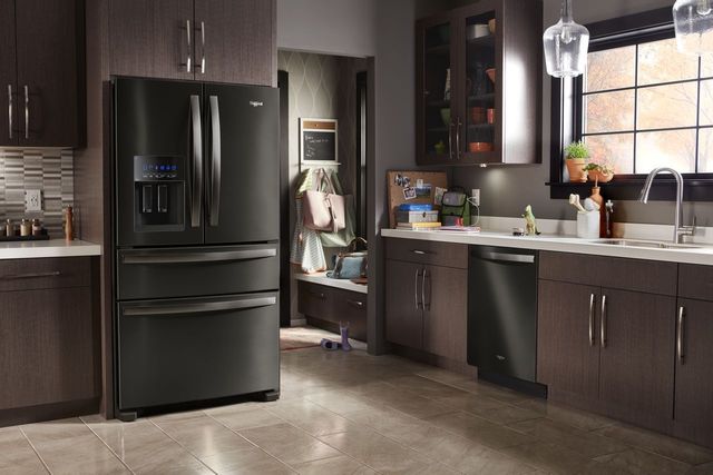 Whirlpool® 25 Cu. Ft. French Door Refrigerator-Fingerprint Resistant Black Stainless 8