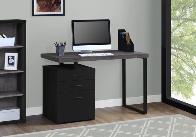 Monarch Specialties Inc. Oak Grey 48" Computer Desk 2